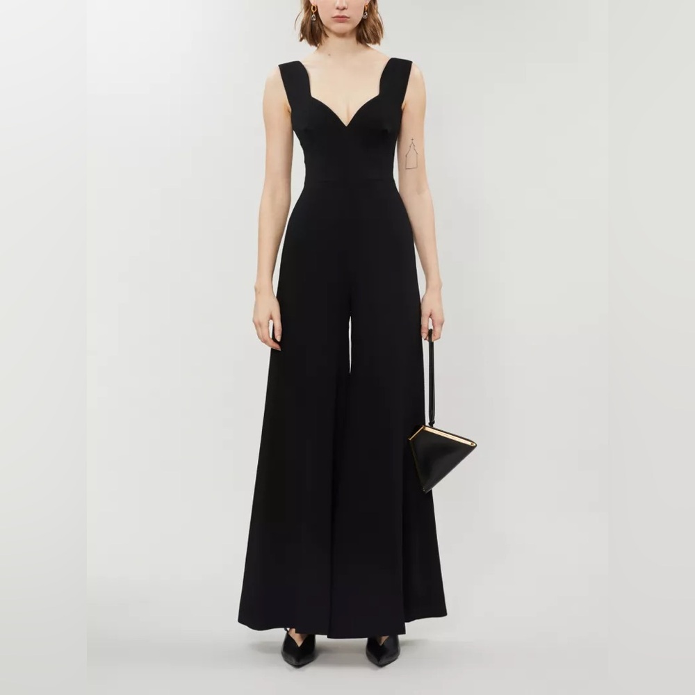 NWOT Emilia Wickstead Rosabel Crepe Jumpsuit, UK 6 US 2
